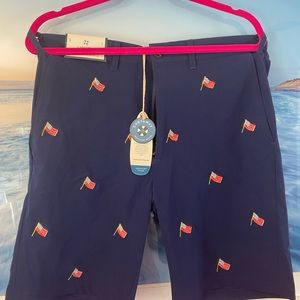 Mens castaway flag shorts